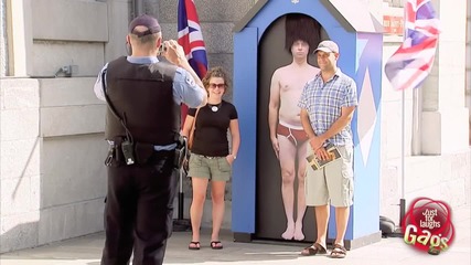 British Underwear Guard Prank