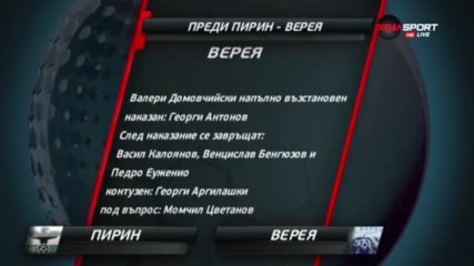 Изненадите Пирин и Верея в битка за Европа
