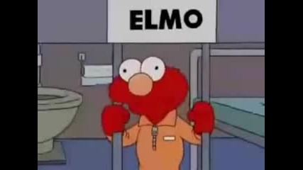 Elmo is put in jail 