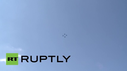 Russia: Aerobatic teams dazzle crowds at International Maritime Defence Show