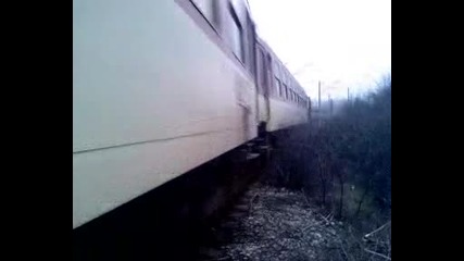 Влак Бв7622 София - Видин отива към депото на гара Видин 