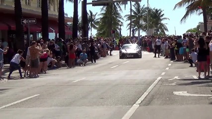 Best Supercar Sounds acceleration Revs Lamborghini Ferrari Mclaren P1 Start of Gumball 3000.avi
