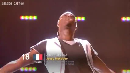 Франция Allez Ола Ole - Евровизия Окончателна 2010 г.bbc