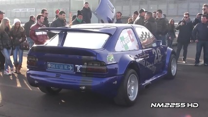 800bhp Ford Escort Rs Cosworth Huge Revs and Flame!