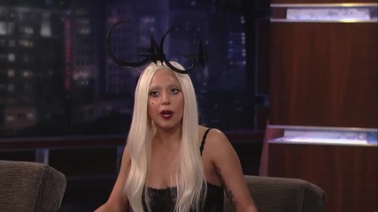 Я к о! Lady Gaga Интервю on Jimmy Kimmel Live Part 2 ^ H D ^