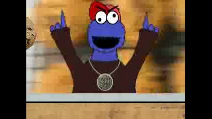 Cookie Monster Cartoon Rap