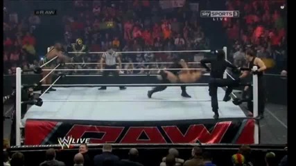 Shield vs Rhodes and Big E Langston Raw 21.01.14