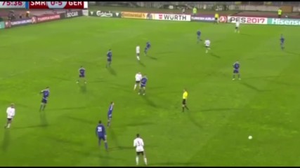 Сан Марино 0 - 8 Германия ( Квалификация за световното 2018 ) ( 11/11/2016 )