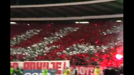 Crvena Zvezda - Partizan Beograd 21.03.2012 Delije s choreography