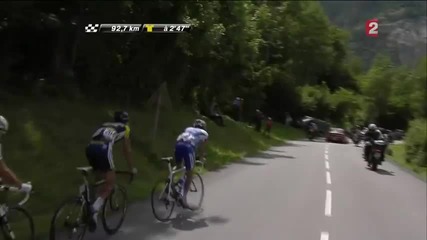 Contador attacks - Tour de France 2011 - Stage19 - Col du Telegraphe