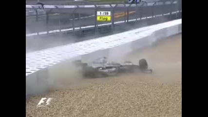 Raikkonen Nurburgring 2005 crash