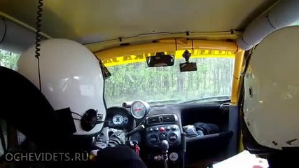 Рали пилот дори без волан на колата си завършва етап от състезанието !