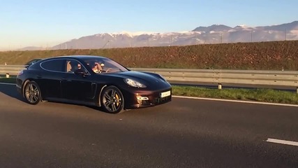 Каране на Porsche Panamera c 317 km/h в Косово!