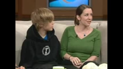 Justin Bieber с майка си