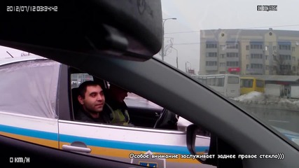 С пътна камера в Русия — Паркиране на островче