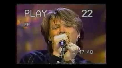 Bon Jovi In These Arms Live Jay Leno March 13,  1993