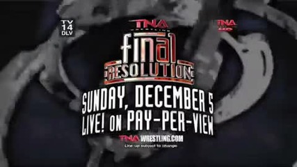 Tna Wrestling - Final Resolution December 5 On Ppv 