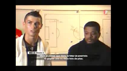 Cristiano Ronaldo & Patrice Evra funny interview 09.03.2009