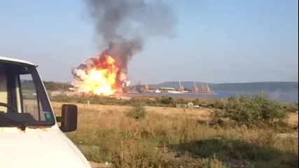Ексклузивни кадри от взривът на цистерната край Езерово
