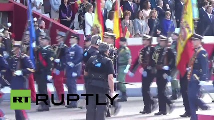 Spain: King Felipe VI leads Spain's national day celebrations in Madrid