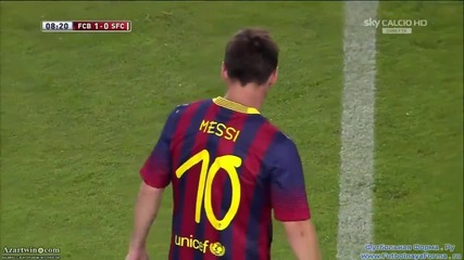Барселона - Сантос 1:0, Меси (9)