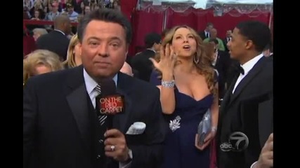 Mariah Carey & Nick Cannon Abc Oscars Red Carpet 