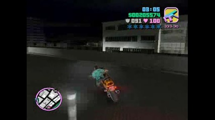 Some Cool Jumps With A Car And Pcj 600 In Gta Vice City.wmv