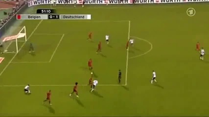 Belgium Vs Germany 0 - 1 - Miroslav Klose Goal - September 3 2010 - Euro 2012 Qualifer - [hq]