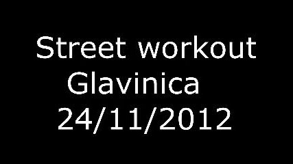 Street workout Glavinica 24/11/2012