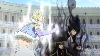 Fairy Tail - Natsu & Gajeel vs Sting & Rogue
