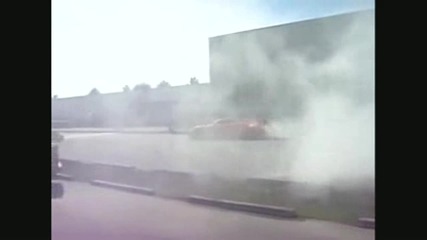 Porshe Gemballa Mirage Gt burnout 