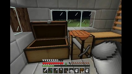 Minecraft ep 7 Фонтан,нова къща и Автоматична ферма