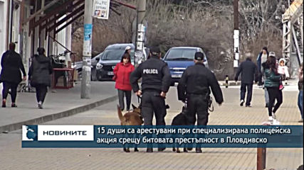 5 души са арестувани при специализирана полицейска акция срещу битовата престъпност в Пловдивско