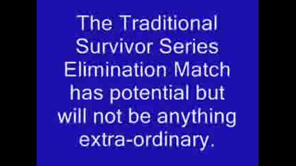 Do Not Order Wwe Survivor Series 2007