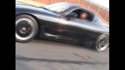 Supras Hayabusa and other cars racing