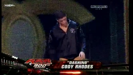 Raw 30.08.10 - R - Truth and John Morrison vs Drew Mcintyre and Cody Rhodes (900th episode) 