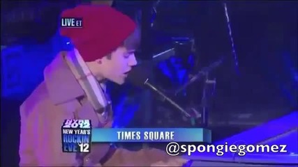 Justin Bieber Singing Let It Be On Dick Clarks New Years Eve (2011)