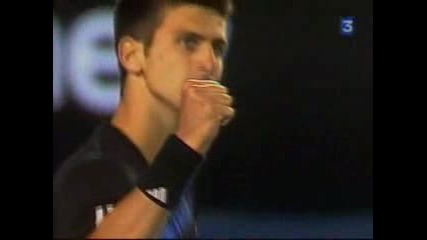 Australian Open 2008 : Джокович - Цонга | тайбрек 4ти сет