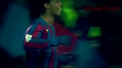Ronaldinho all goals for Barcelona (2003 - 2008)