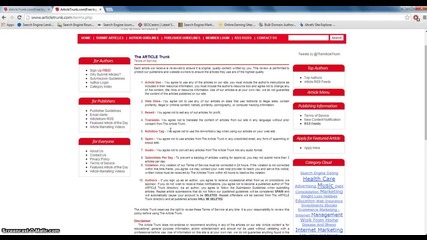 How to Submit Article On Article Trunk Directory
