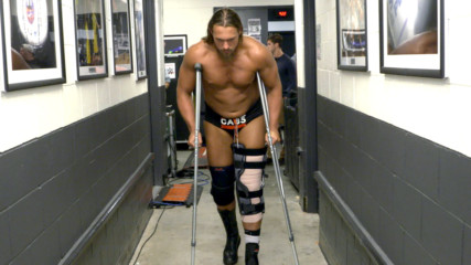 An injured Big Cass leaves Raw on crutches: WWE.com Exclusive, Aug. 21, 2017
