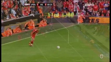 2011-08-06 Liverpool vs Valencia 2-0 Kuyt (90) Friendly