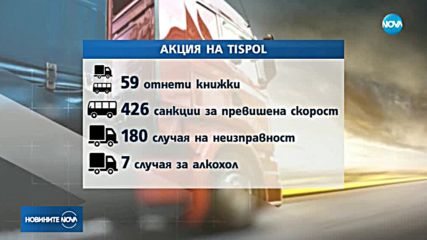 ПРИ АКЦИЯ НА КАТ: 44 товарни автомобила и автобуса са спрени от движение