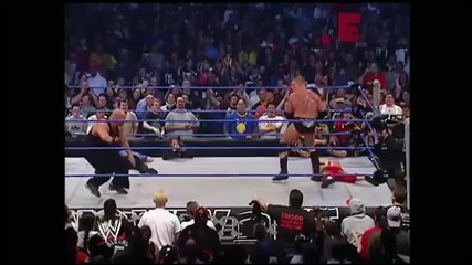Goldberg spears Brock Lesnar