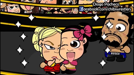 Wwe Анимациа - Rusev & Lana #11ft. Bayley ( Chibi Wrestlers | Wwe Animation)