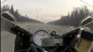 Вижте как се кара мотор с 289 км/ч сутринта на 1 януари