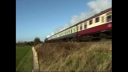 Ето каква скорост развиват парните локомотиви в британските железници!