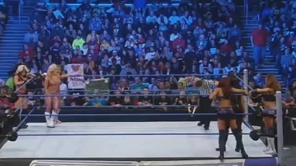 Layla, Kaitlyn & Natalya vs Eve Torres, Aksana & Alicia Fox
