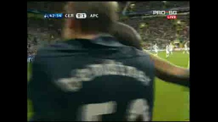 Arsenal - Celtic 2:0 (първи гол)