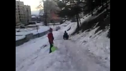 cigani drift v snega u rido